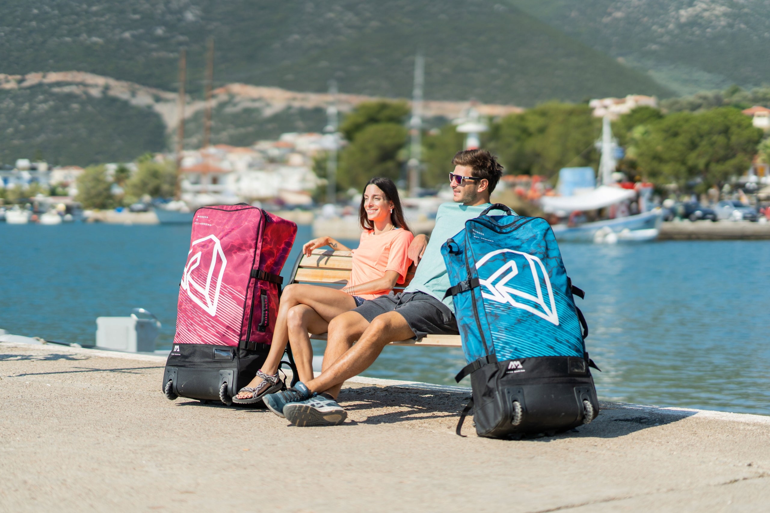 SUP board backpack Aqua Marina Premium Luggage Bag raspberry Brand Aqua Marina