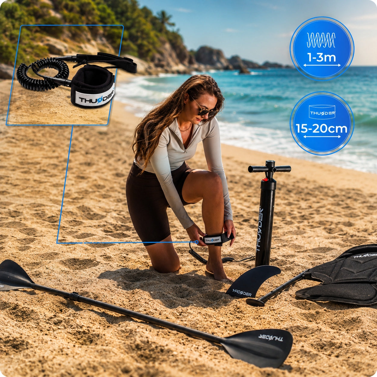 SUP board for swimming 320CM with seat inflatable pumped paddle Thunder Kind SUP board