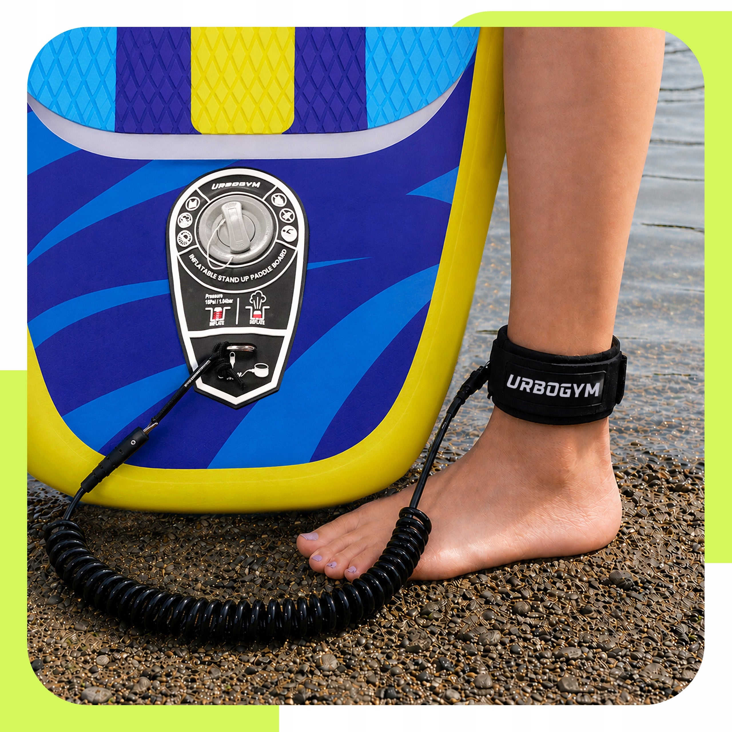 SUP board pumped for swimming paddle board 320cm seat URBOGYM Squall Gender unisex product