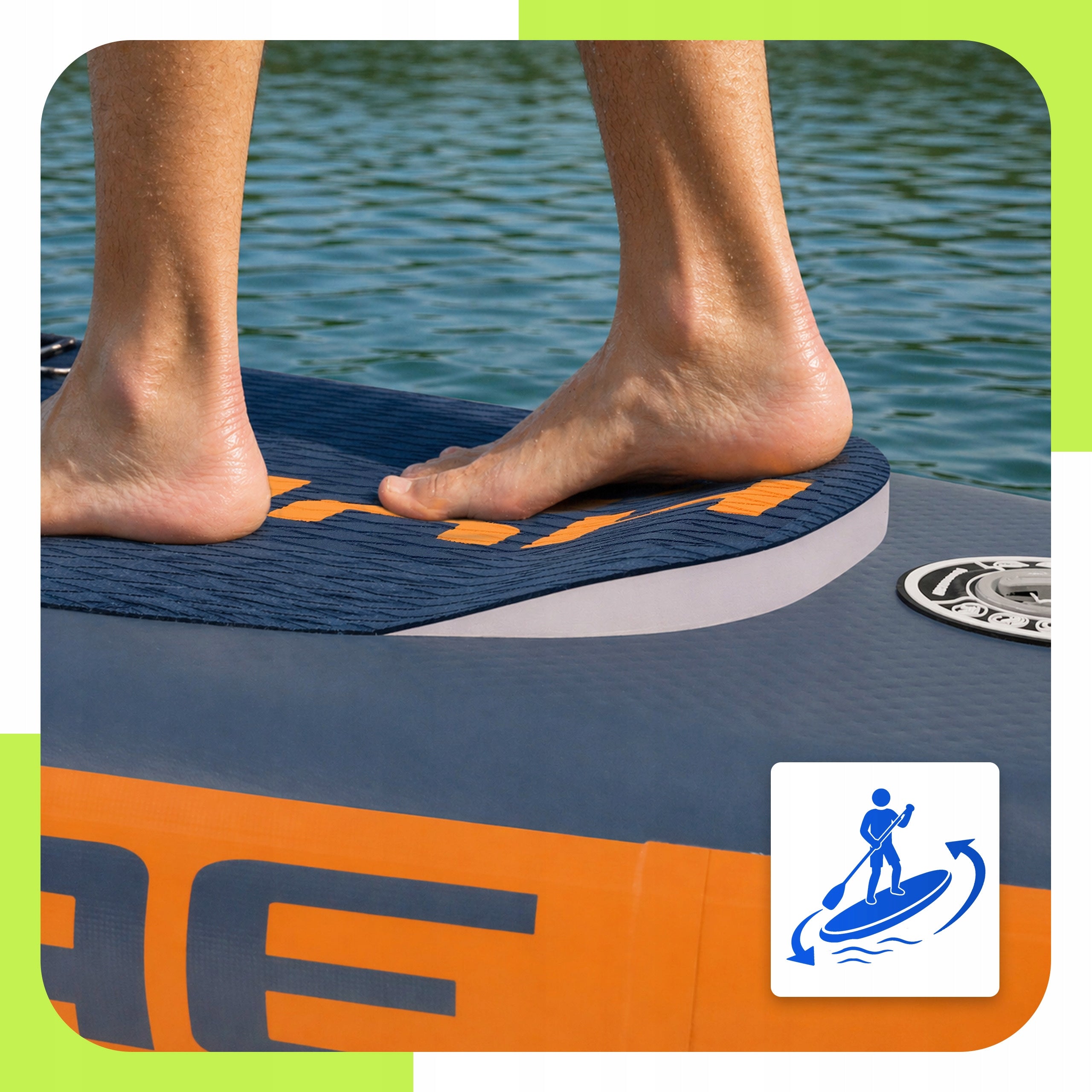 SUP board pumped for swimming paddle board 350cm GoPro URBOGYM Hypercane Brand Urbogym