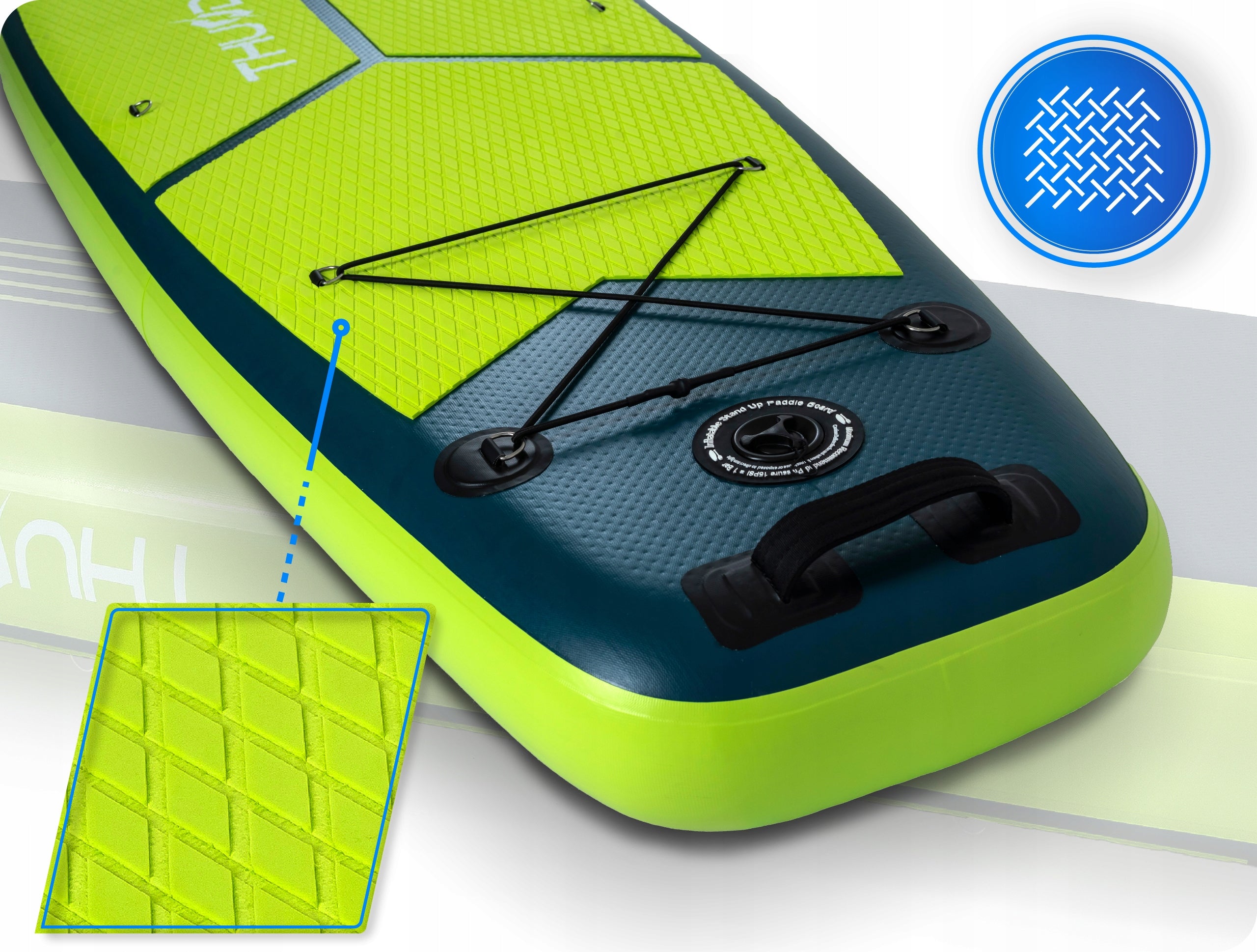 SUP board pumped with GoPro seat for swimming 365 cm paddle THUNDER EAN (GTIN) 5906765561402