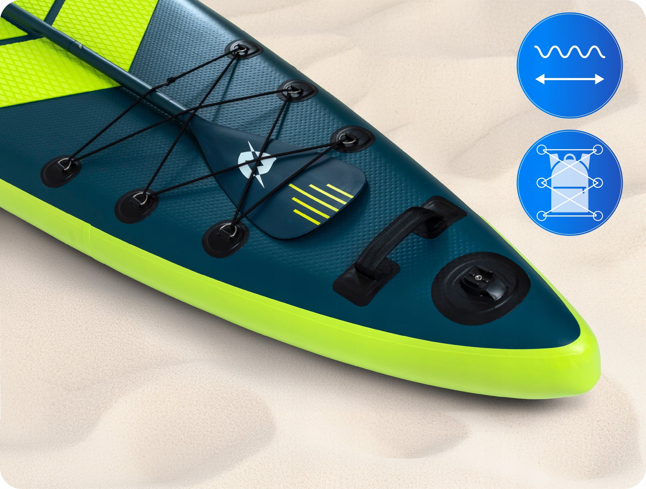 SUP board pumped with GoPro seat for swimming 365 cm paddle THUNDER Gender not applicable
