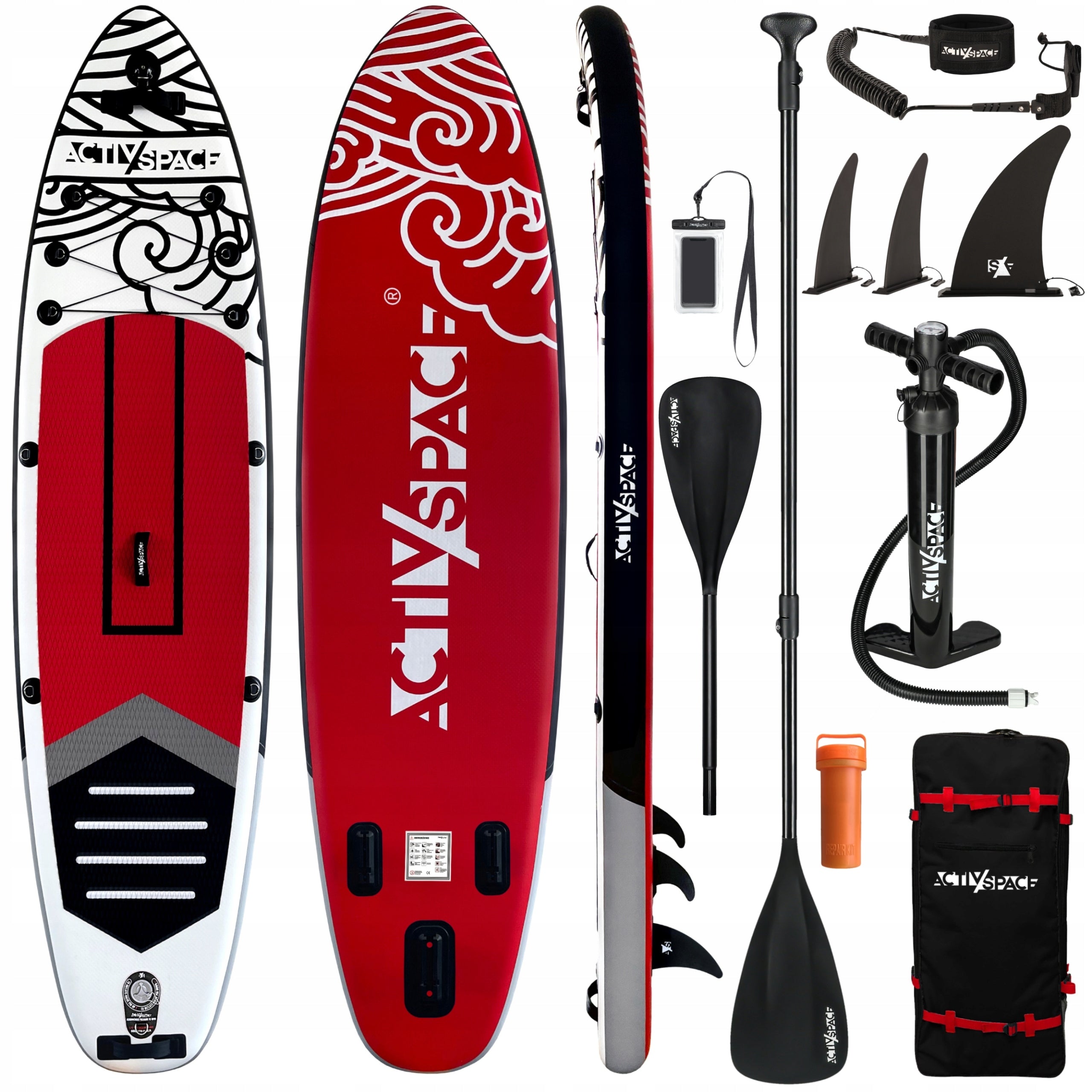 SUP stand up paddle board pumped 320cm paddle kayak for swimming 180KG!
