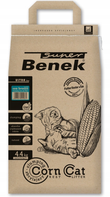 SUPER BENEK Corn Cat Litter - Ultra SEA 7l