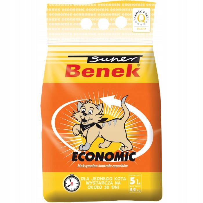 SUPER BENEK ECONOMIC 5L BENTONITE CAT LITTER Manufacturer code 5905397012696