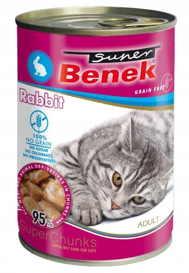 SUPER BENEK Grain Free Rabbit in Sauce 415g