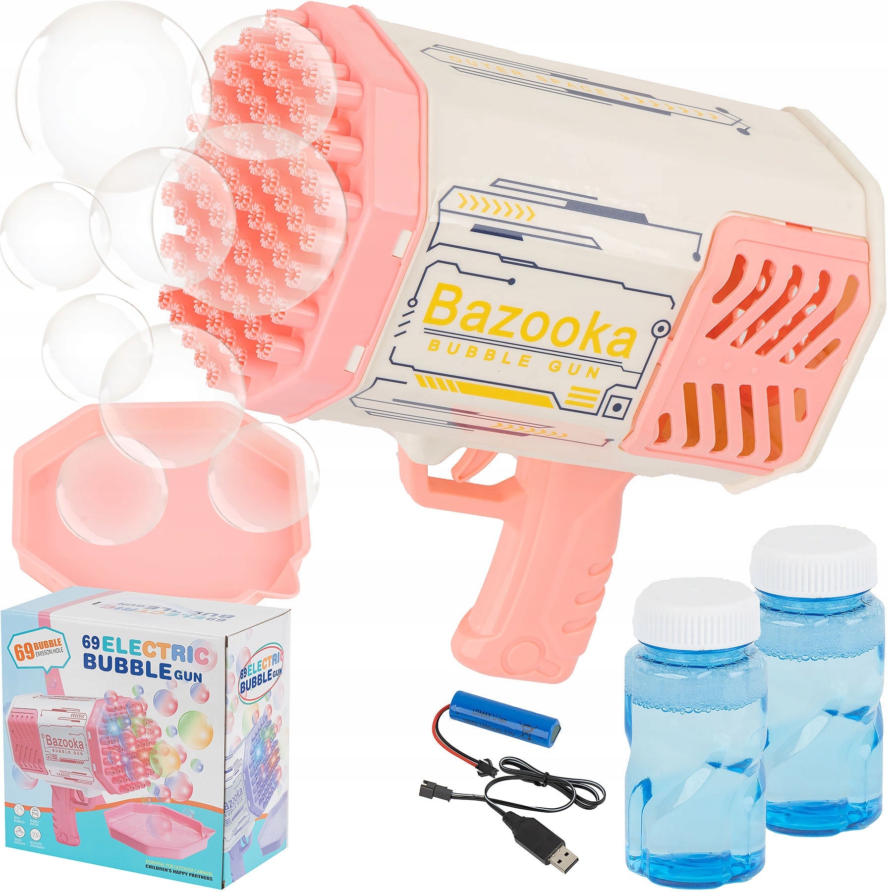 SUPER Bazooka Bubble Machine Gun for Bubbles Bubble PURPLE