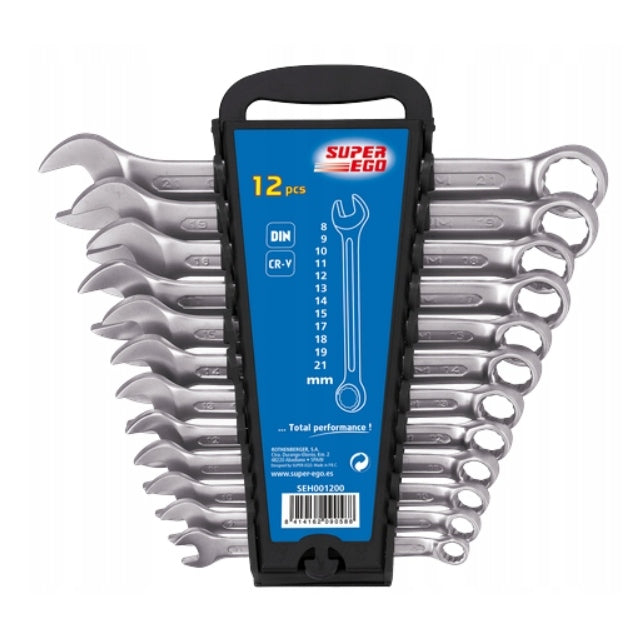 SUPER-EGO 12PCS Flat-Eye Wrenches