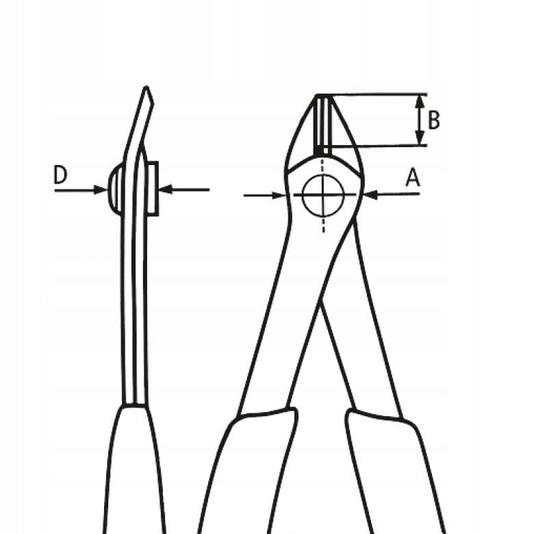 SUPER KNIPS CUTTING PLIERS 78 71 125 ESD KNIPEX Length 125 mm