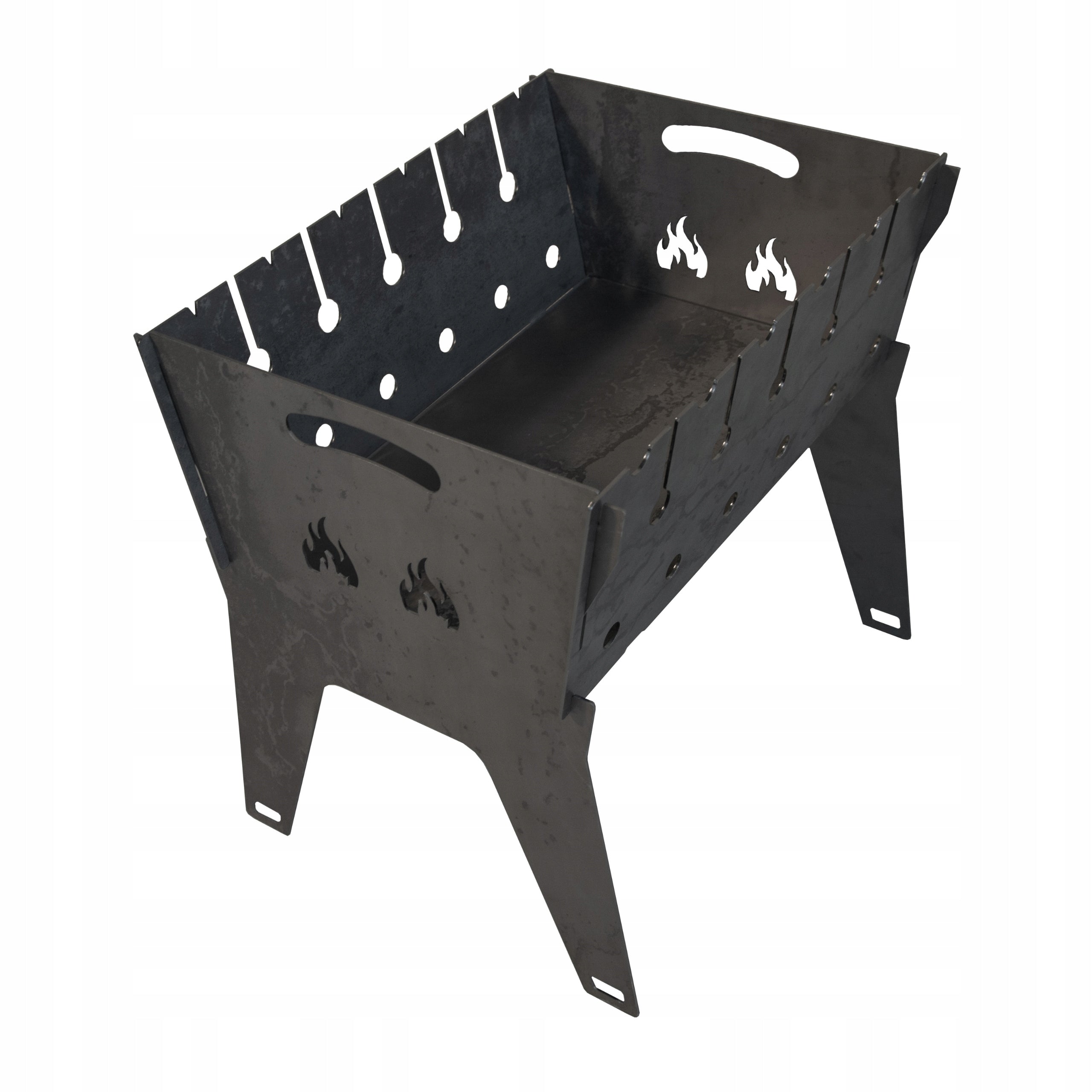 SUPER MANGAL FOLDING STEEL GRILL FOR SKEWERS AND GRILLING L62 Grill height 40 cm
