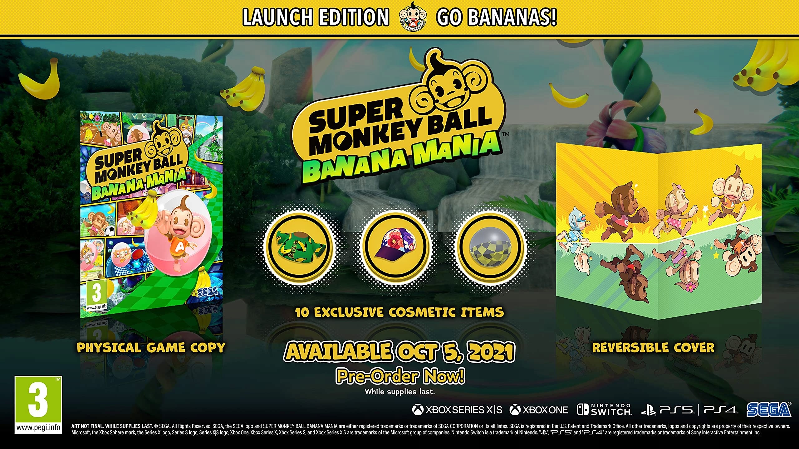 Super Monkey Ball Banana Mania Launch Edition, Nintendo Switch 
