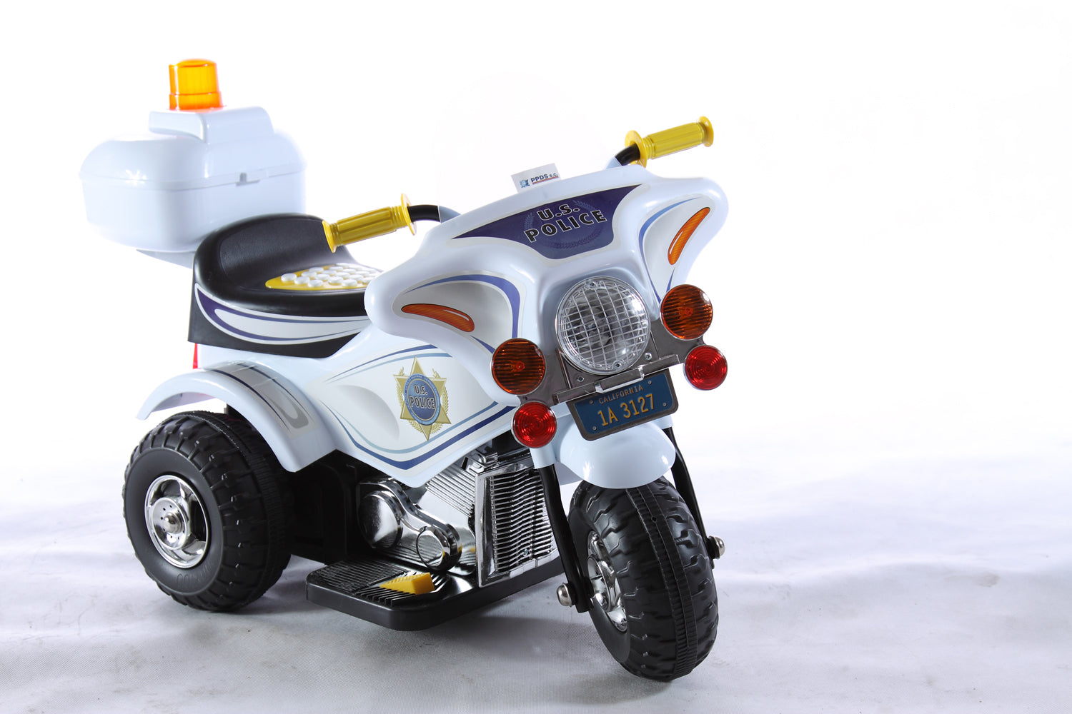 SUPER MOTOR POLICE MOTORBIKE FOR BATTERY COLORS Packaging status original
