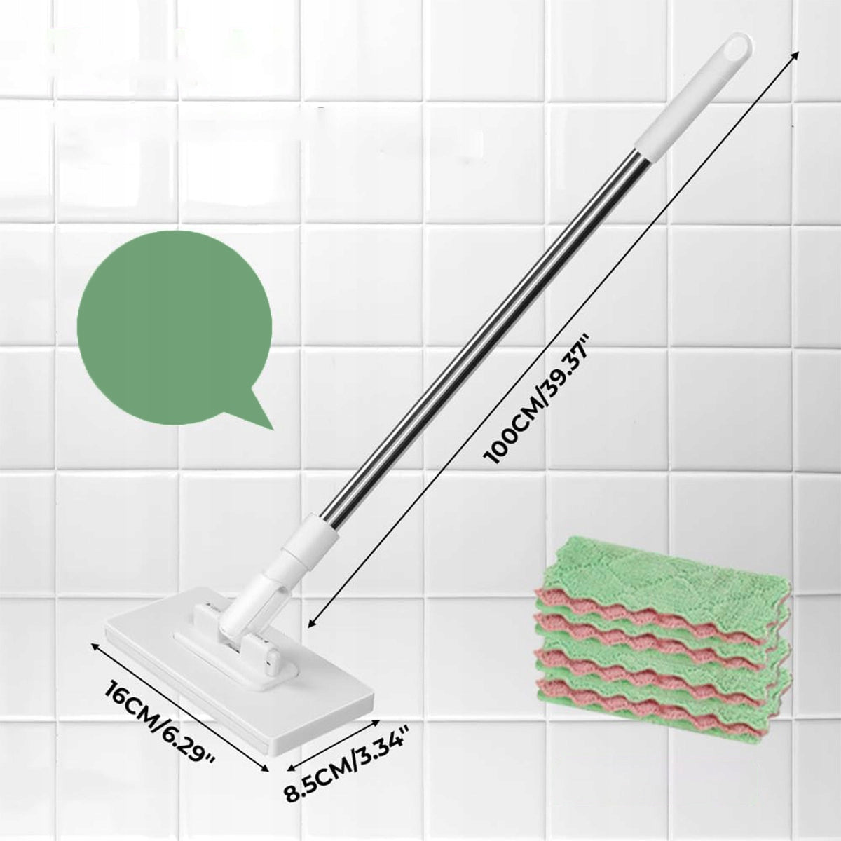SUPER SET MOP WITH CAP 4 CLOTHS, HANDLE 100 CM Packaging status original