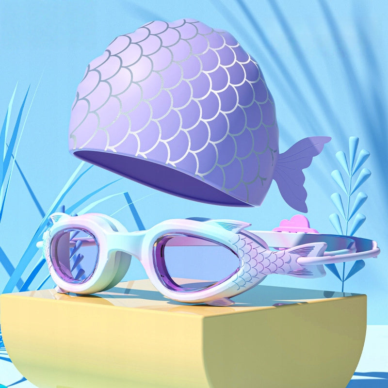 SUPER SET OF CAPS GLASSES swimming pool water swimming glasses CHILDREN Girls Manufacturer code DHFGD5452