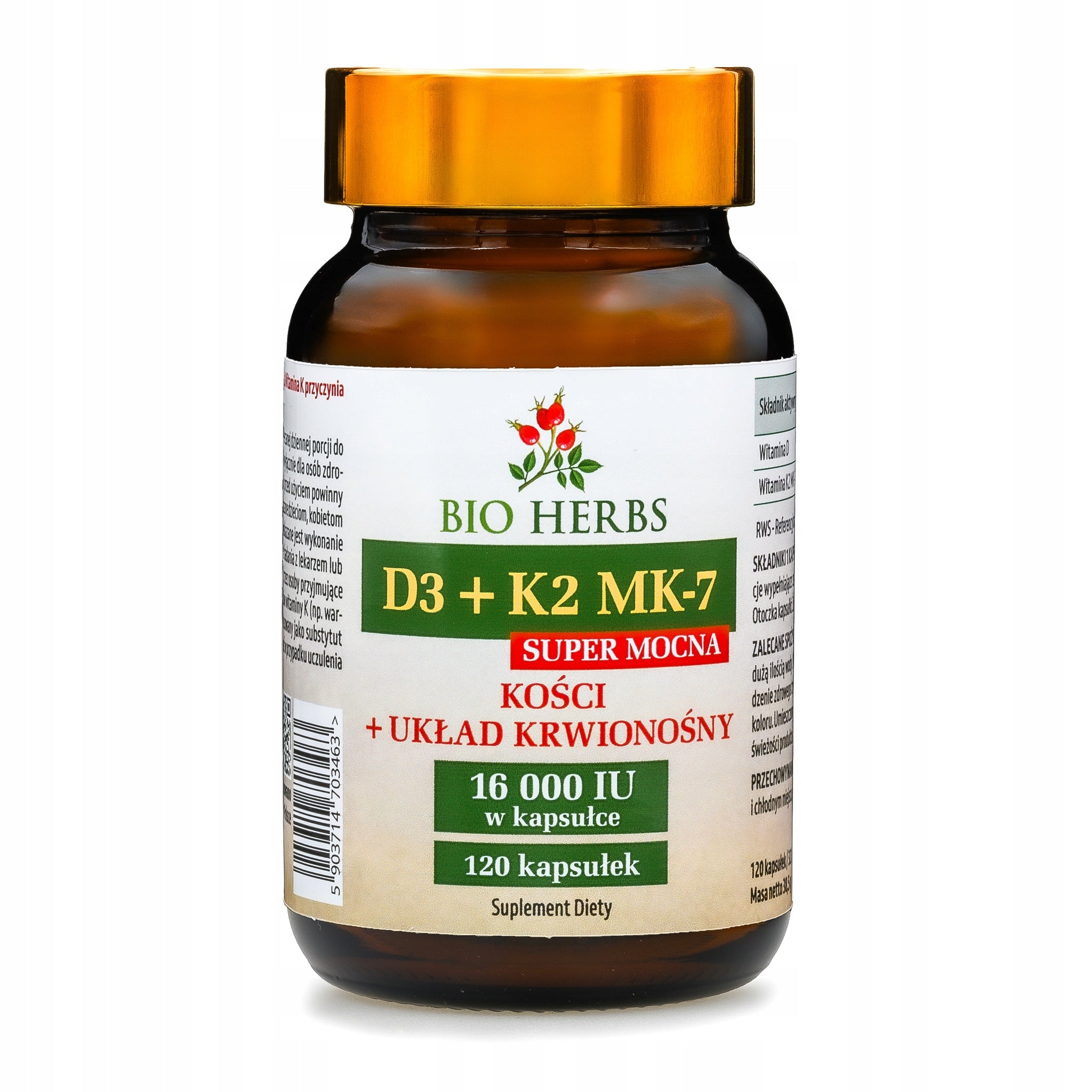 SUPER Vitamin D3+K2 MK-7 16000 IU 120 Pcs For HEART BONE TEETH Tablets