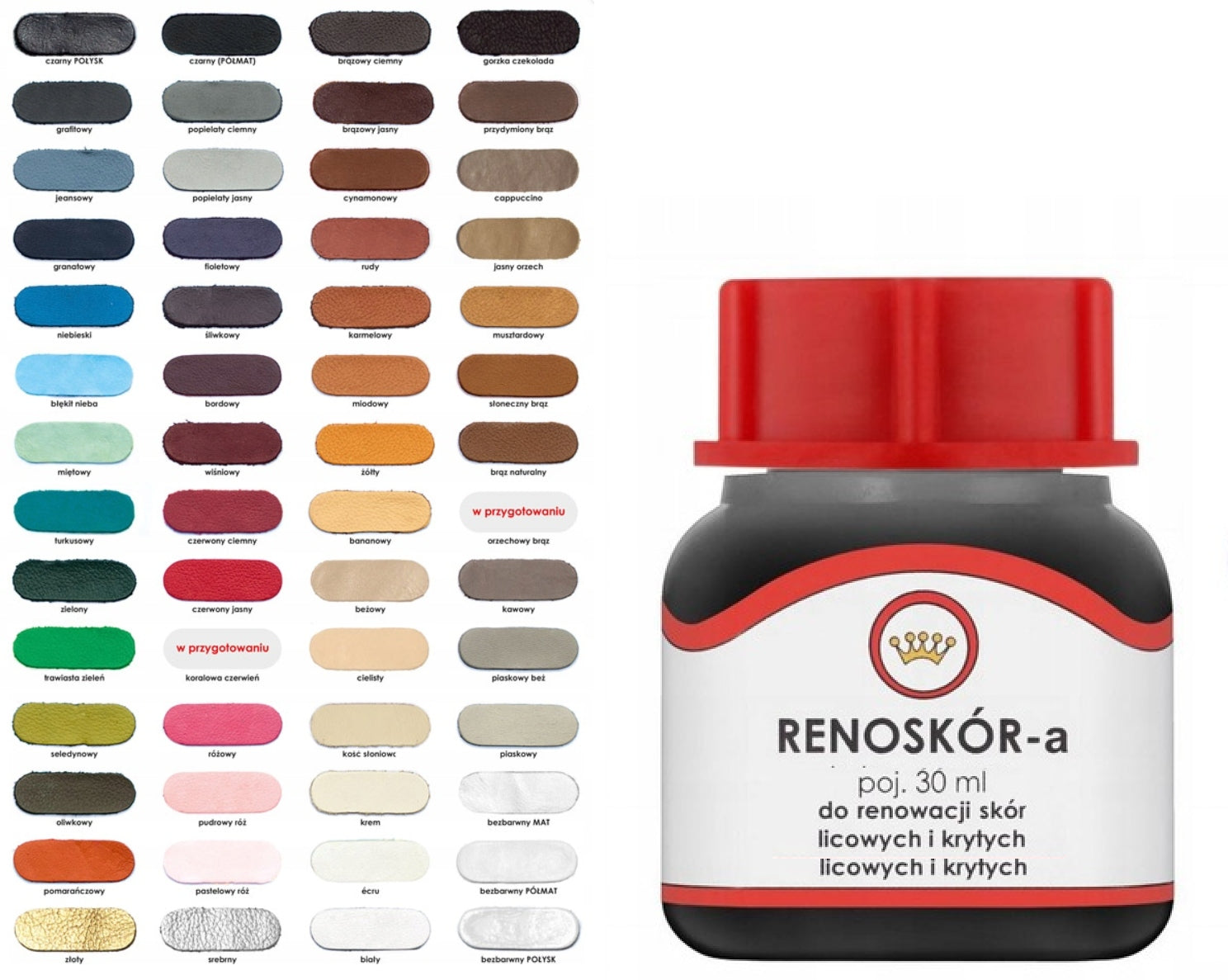 SUPER opaque skin paints RENOSKÓR COLOR TO CHOOSE 30 ml