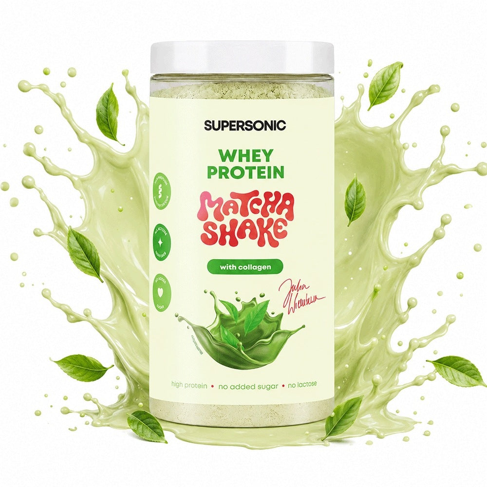 SUPERSONIC matcha shake protein for women without lactose without sugar 560g
