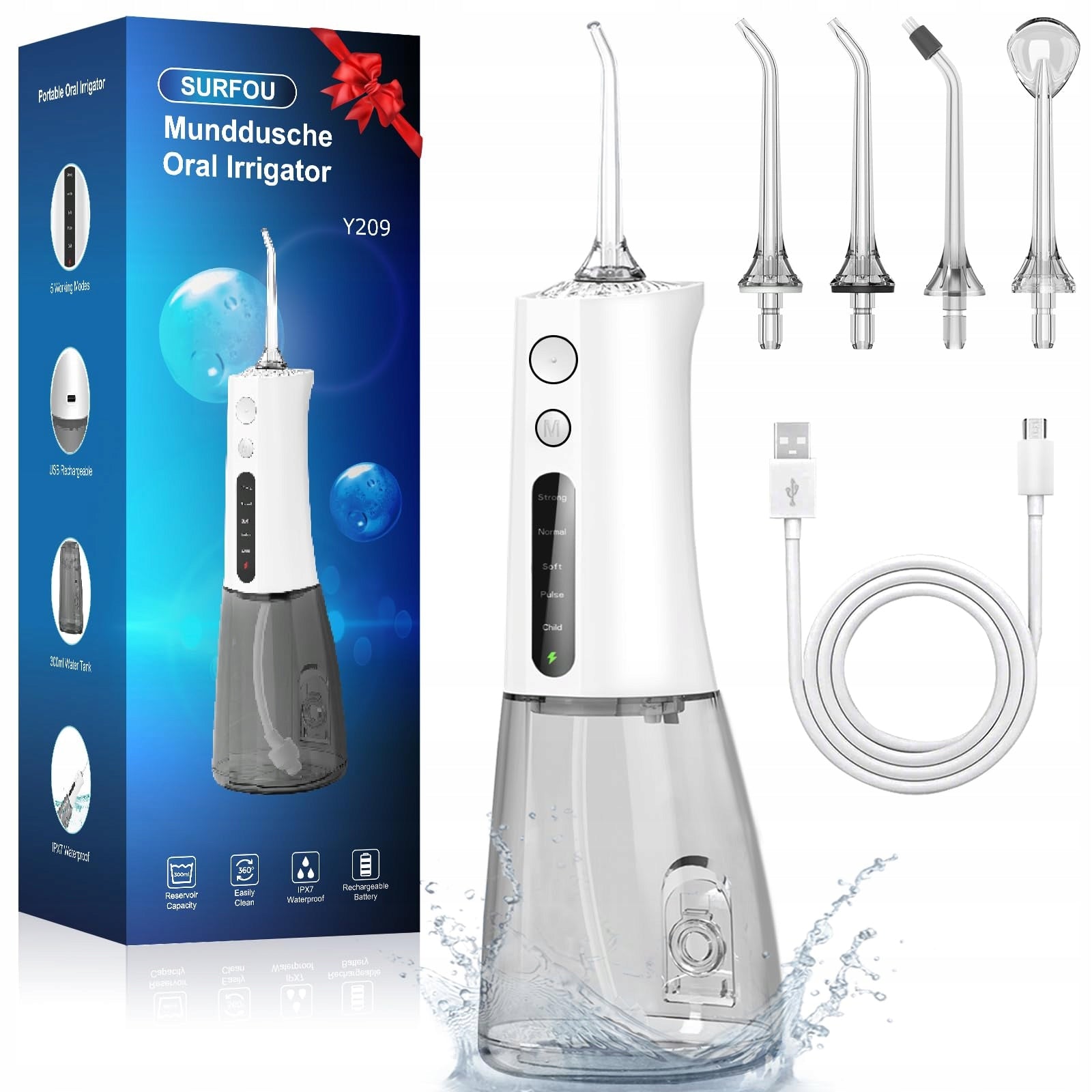 SURFOU Wireless Tooth Irrigator Water Flosser
