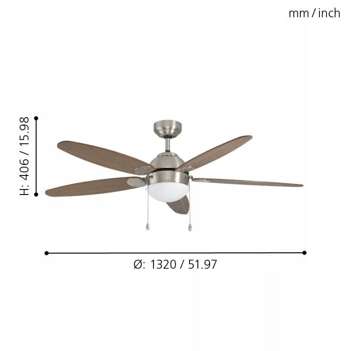 Deckenventilator mit Beleuchtung Eglo Susale, 60 W 
