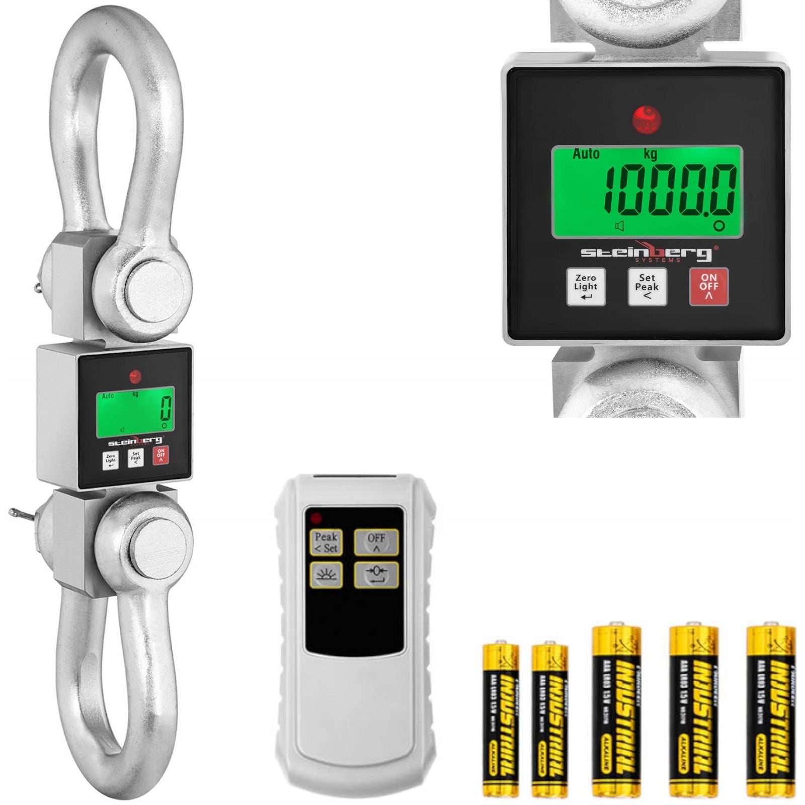 SUSPENDED STORAGE HOOK SCALE WITH INDUSTRIAL LCD REMOTE CONTROL WITHSTANDS Brand Steinberg Systems