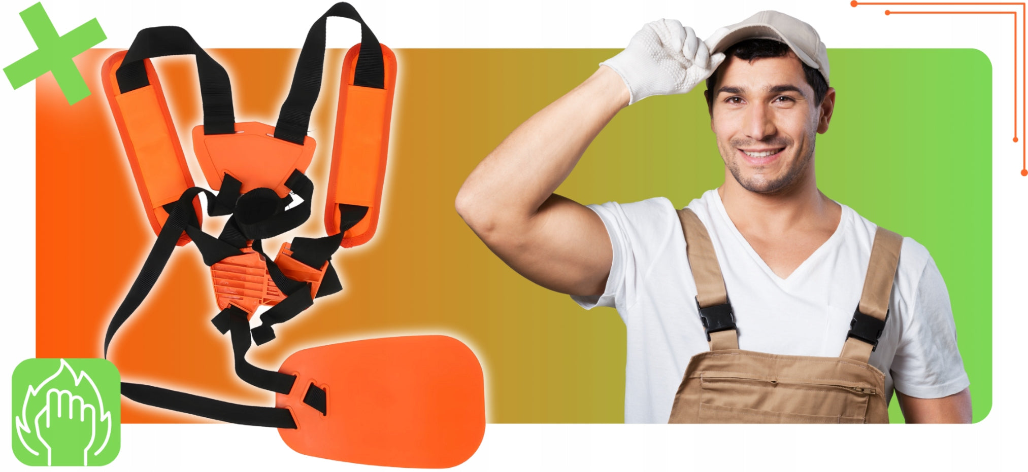 SUSPENDERS FOR COMBUSTION SCYTHE TRIMMER CARRIER BELTS HARNESS ADJUSTABLE COMFORTABLE Brand totalstore