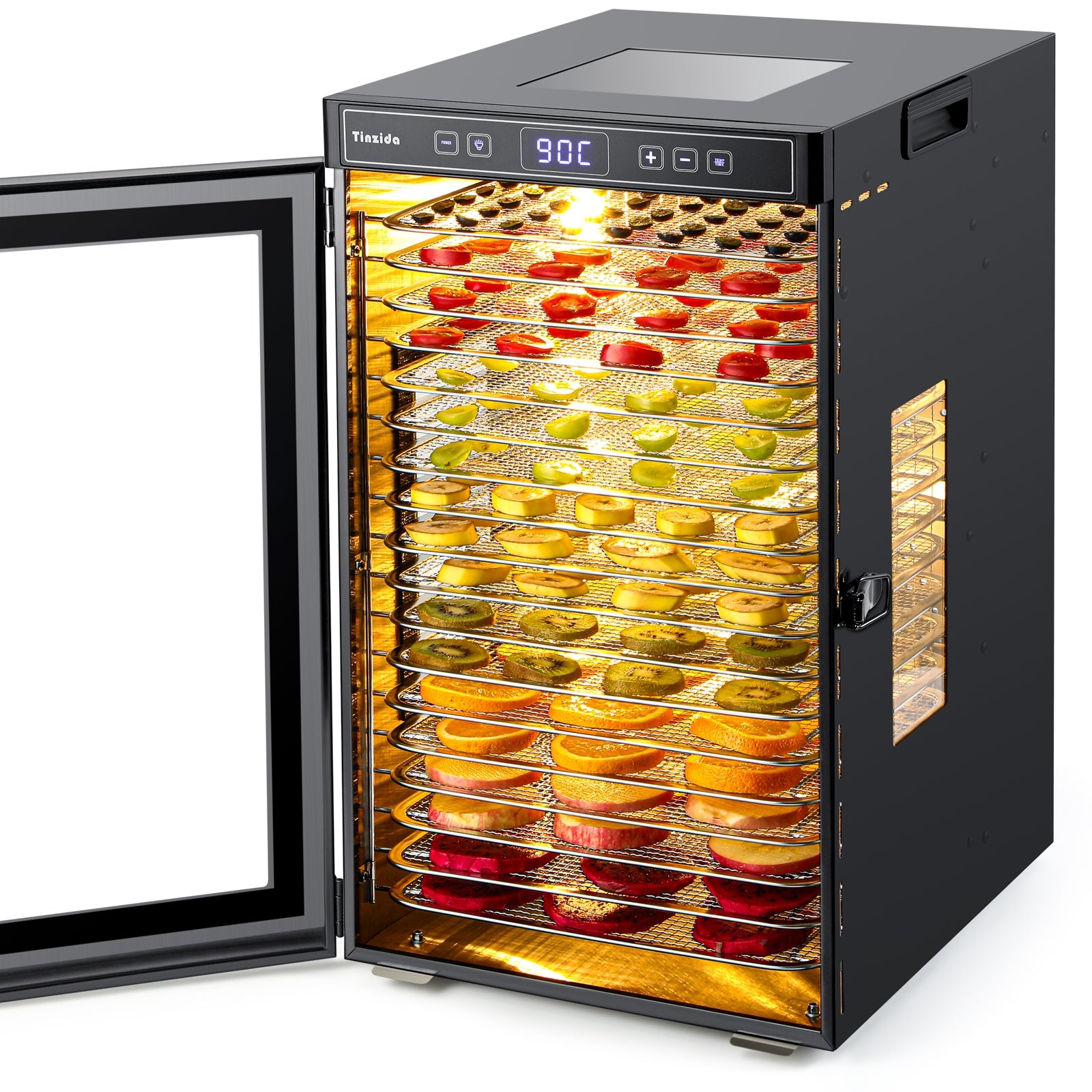 SUSZARKA DEHYDRATOR DO GRZYBÓW ŻYWNOŚCI ZIÓŁ OWOCÓW WARZYW 1300W 18 TAC Manufacturer code TZD104-CP