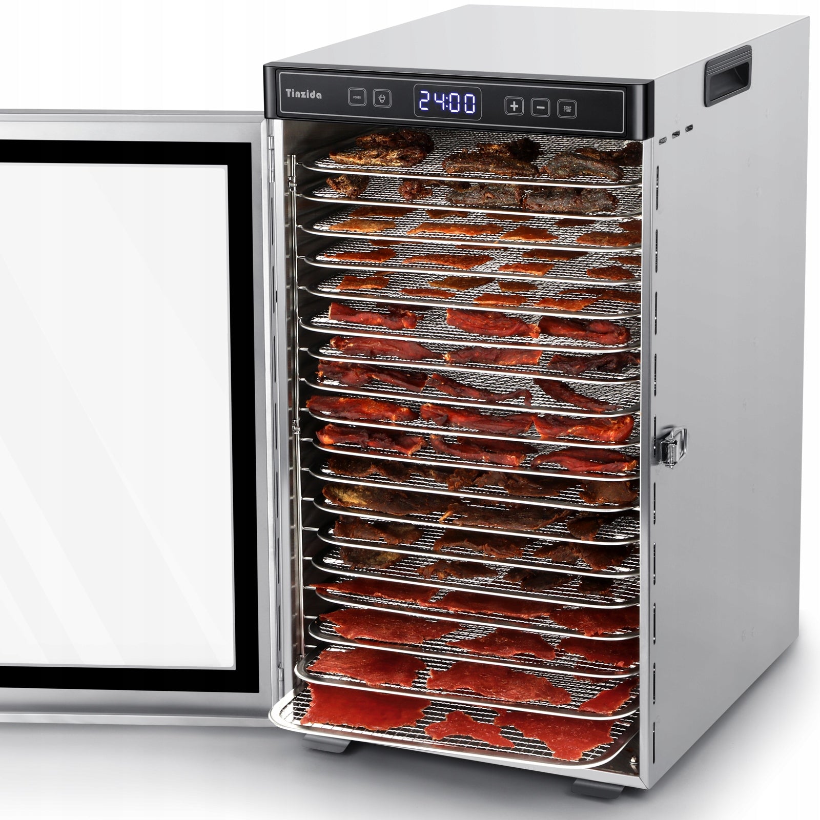 SUSZARKA DEHYDRATOR GRZYBÓW OWOCÓW ZIÓŁ WARZYW TINZIDA 18 TAC 1300W Manufacturer code TZD101-CP