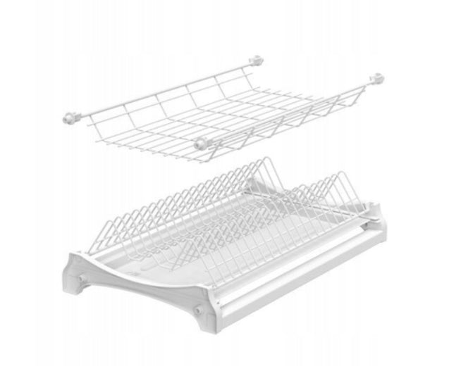 SUSZARKA OCIEKACZ DO NACZYŃ MEBLOWA DO SZAFKI BIAŁA 80CM Brand Standard Rejs