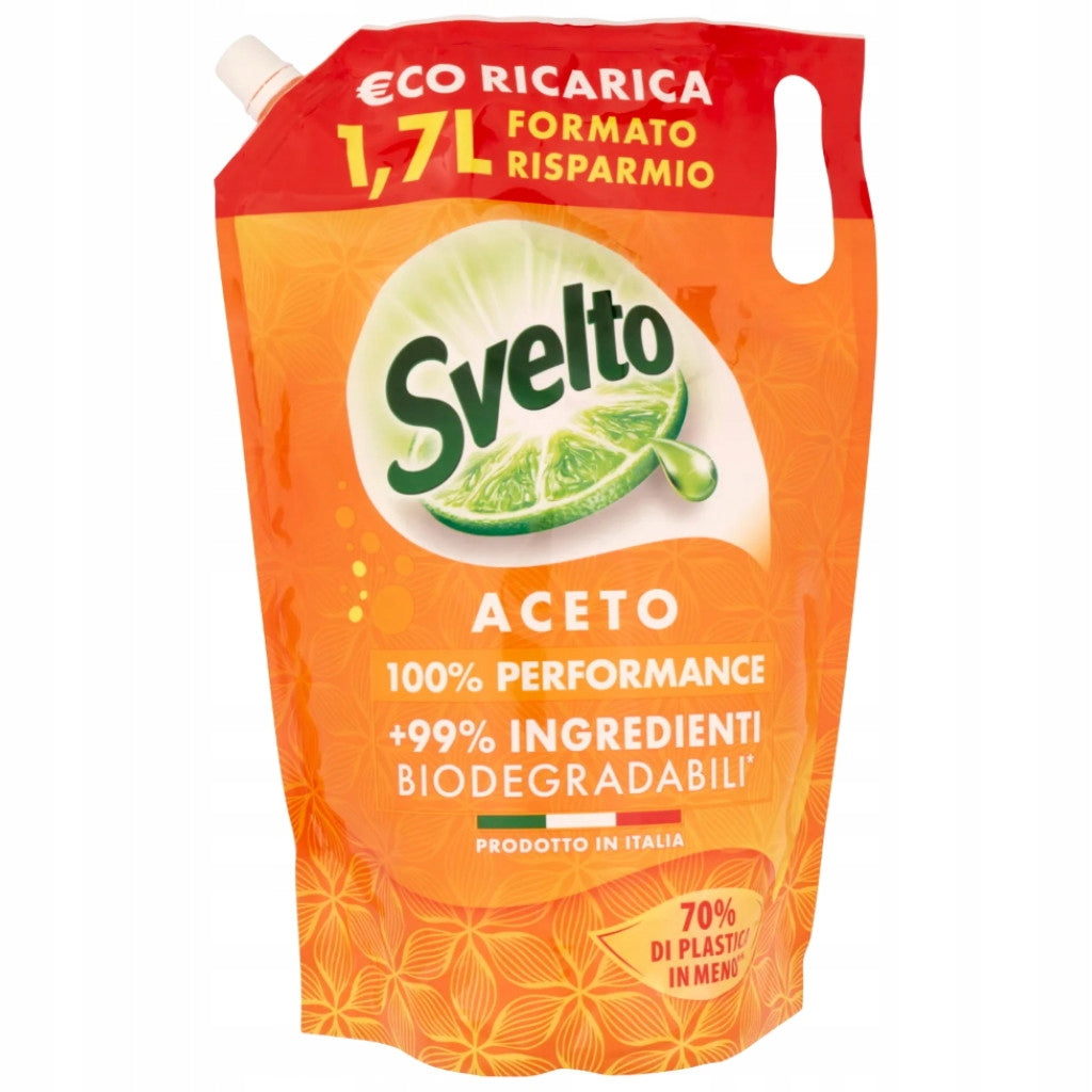 SVELTO Dishwashing liquid with vinegar 1,7 L BAG