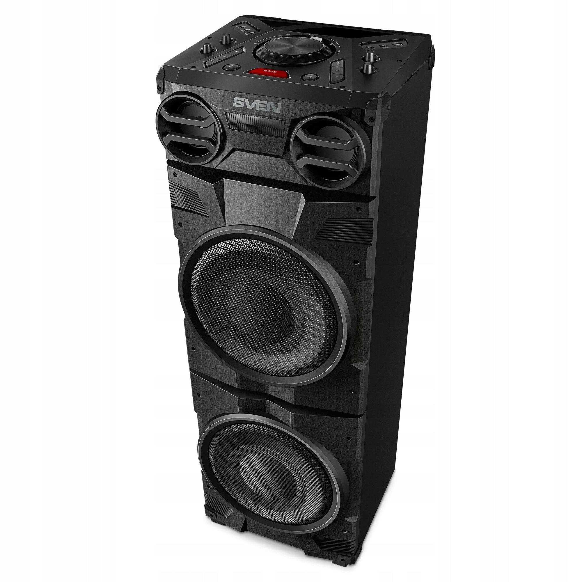 SVEN PS-1900 PORTABLE SPEAKER PARTYBOX 1000W BLUETOOTH KARAOKE STROBE Brand SVEN