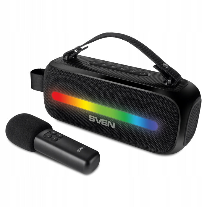 SVEN PS-255 Portable Speaker with Wireless Microphone, Bluetooth, FM Manufacturer code PS-255