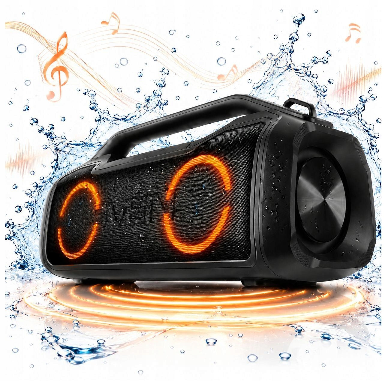 SVEN PS-390 wireless portable bluetooth speaker 50W, IPx5, RGB