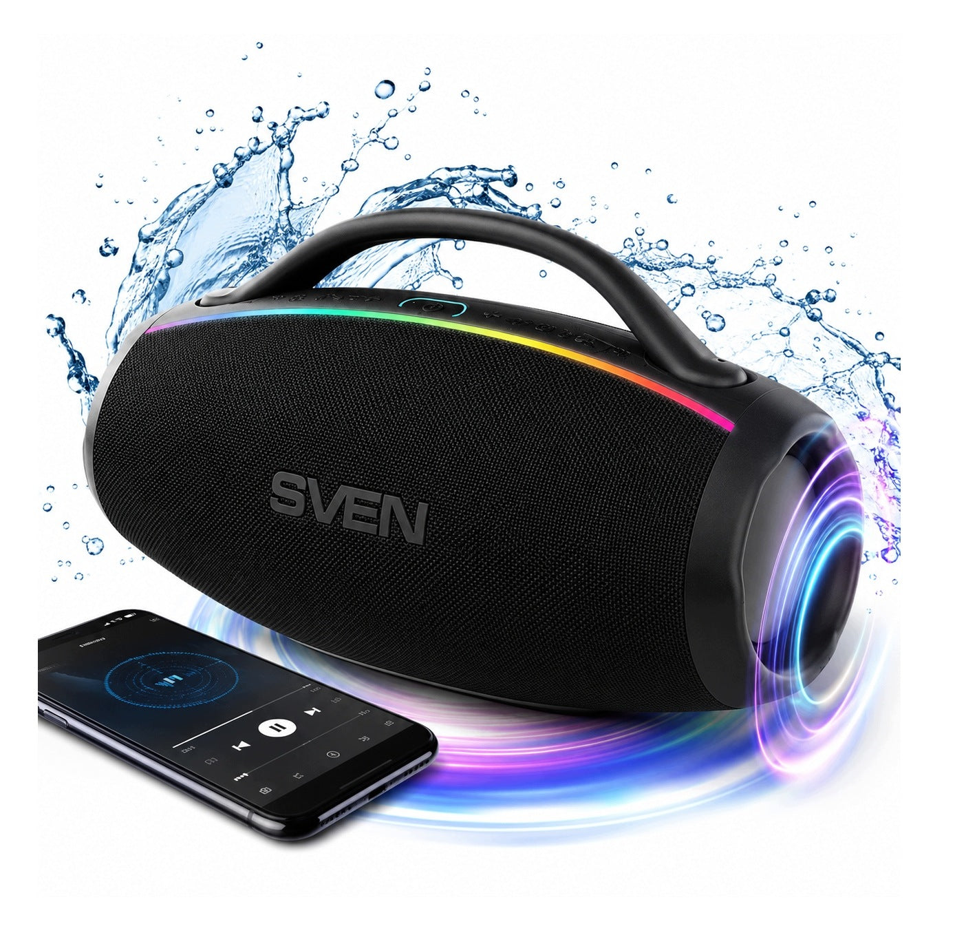SVEN PS-399 Wireless Speaker 100W Bluetooth RGB USB-C 16h