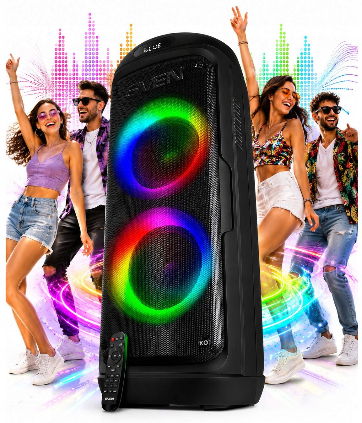 SVEN PS-770 bluetooth speaker portable wireless black USB FM mobile