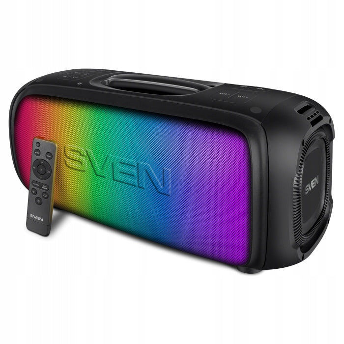 SVEN PS-860 Wireless Bluetooth Speaker with RGB, FM, TWS, Karaoke, 100W