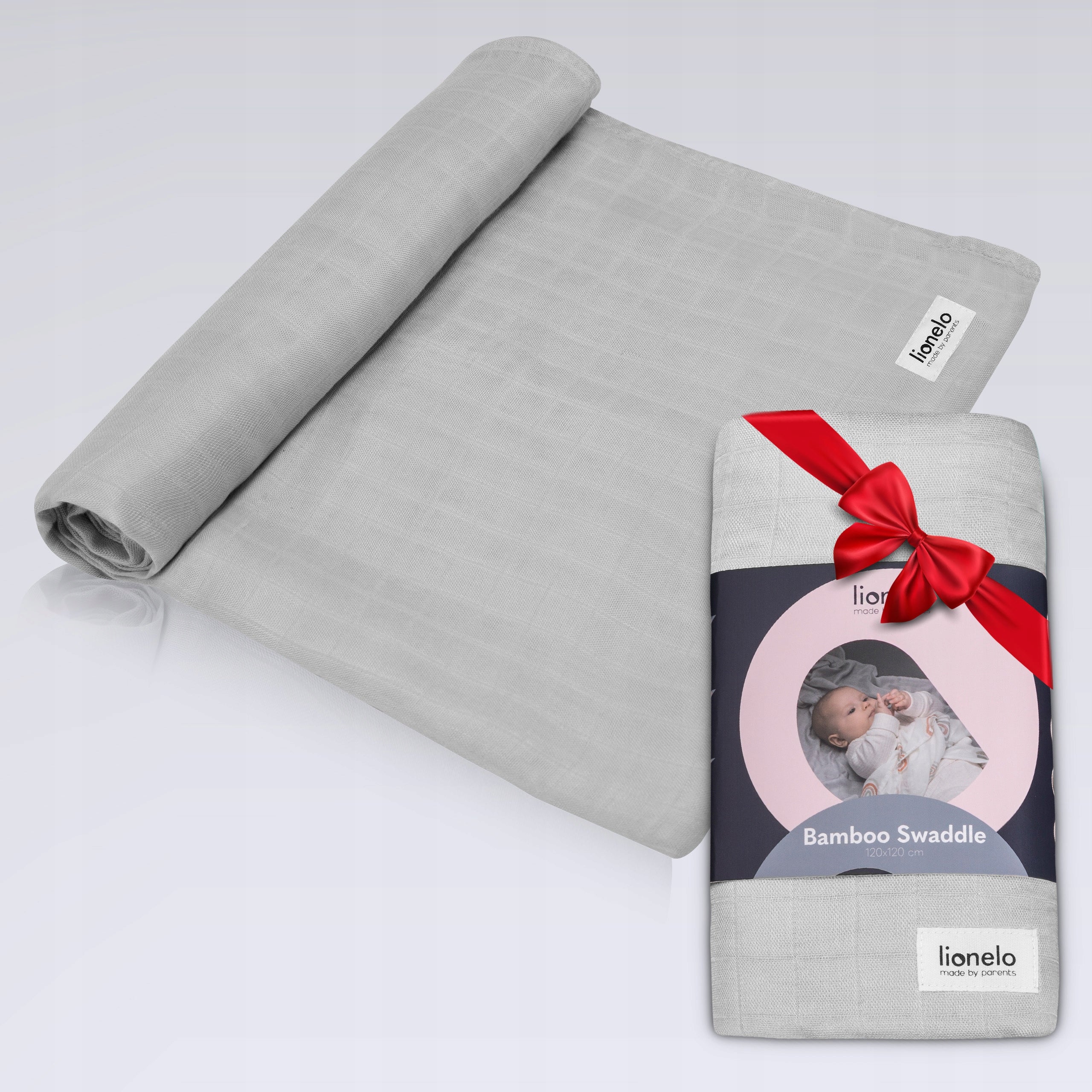 SWADDLE BLANKET BAMBOO diaper thermoregulation for summer LIONELO BAMBOO Medical device no