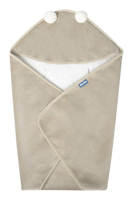 SWADDLE FOR CAR SEAT PLUSH 75X75 BEIGE