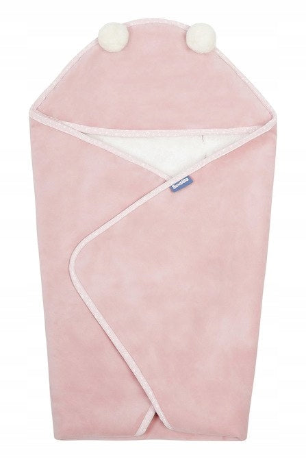 SWADDLE FOR CAR SEAT PLUSH 75X75 PINK