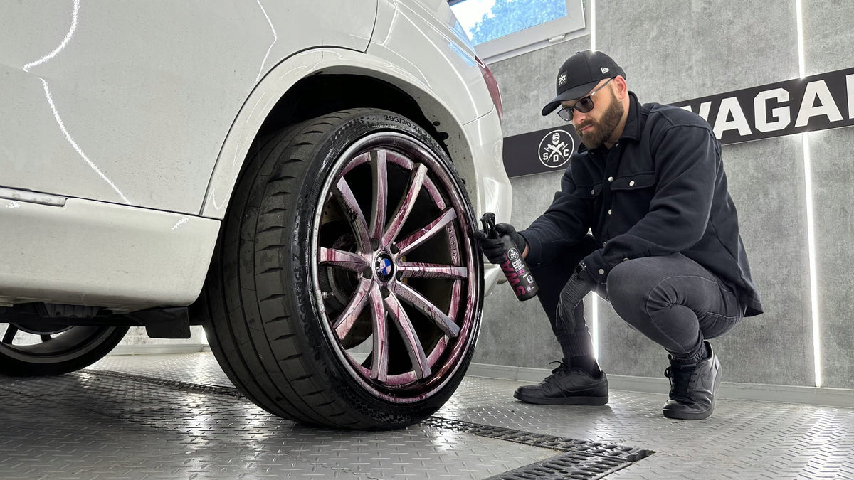 SWAG DEIRON BLOODY WHEEL CLEANER+ 1:1 DEIRONIZER FOR CLEANING RIMS Packaging status original