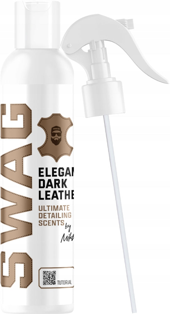 SWAG ELEGANT DARK LEATHER 150ml LUXURIOUS SKIN FRAGRANCE FOR CAR + PENDANT Packaging status original