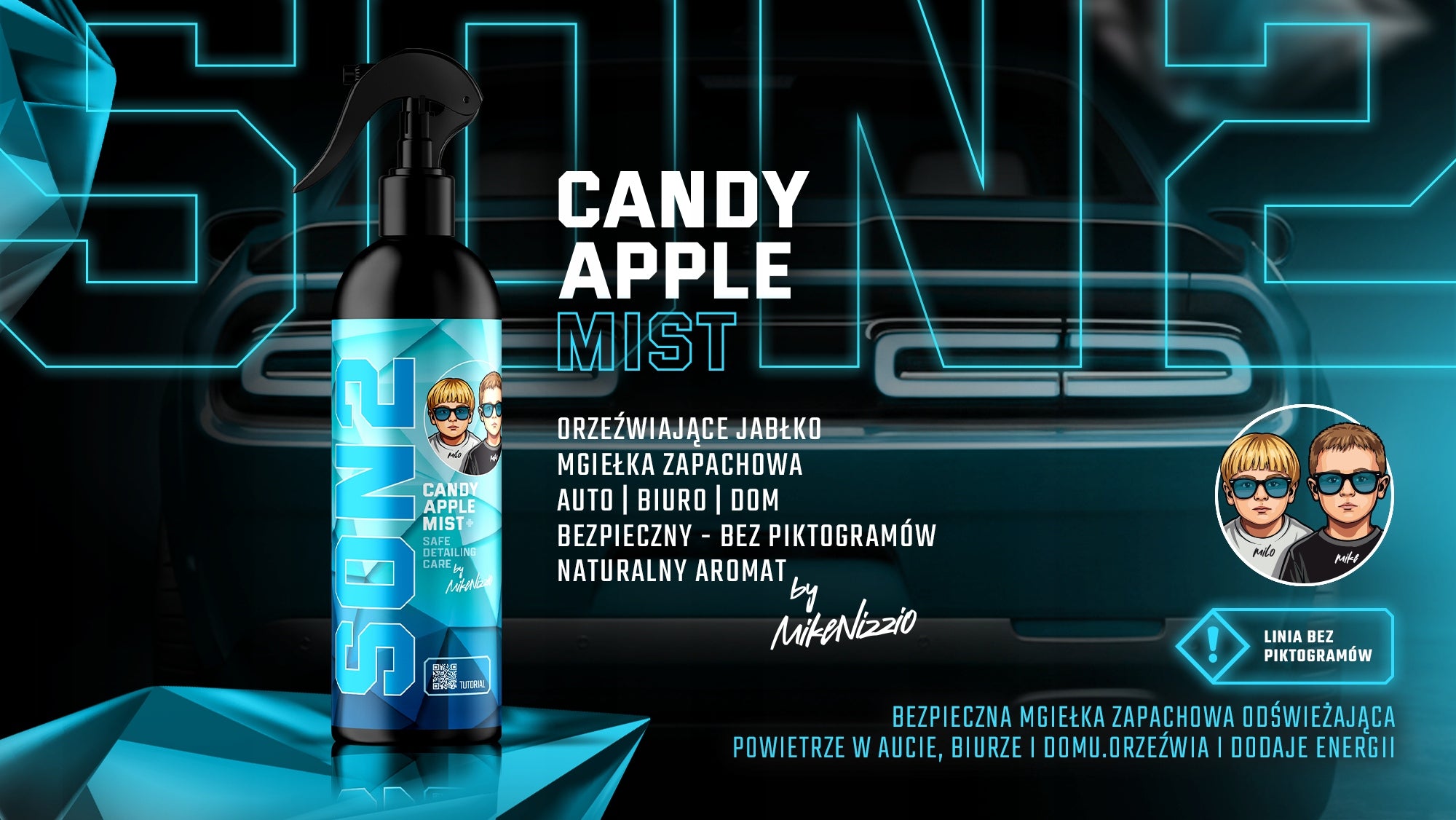 SWAG SON2 CANDY APPLE MIST Scent Mist Air Freshener 500 ml Manufacturer Swag