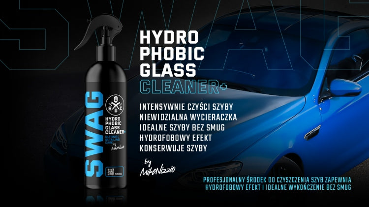 SWAG _ HYDROPHOBIC GLASS CLEANER+ 0,5L CLEANING AND MEGA HYDROPHOBICITY Packaging status original