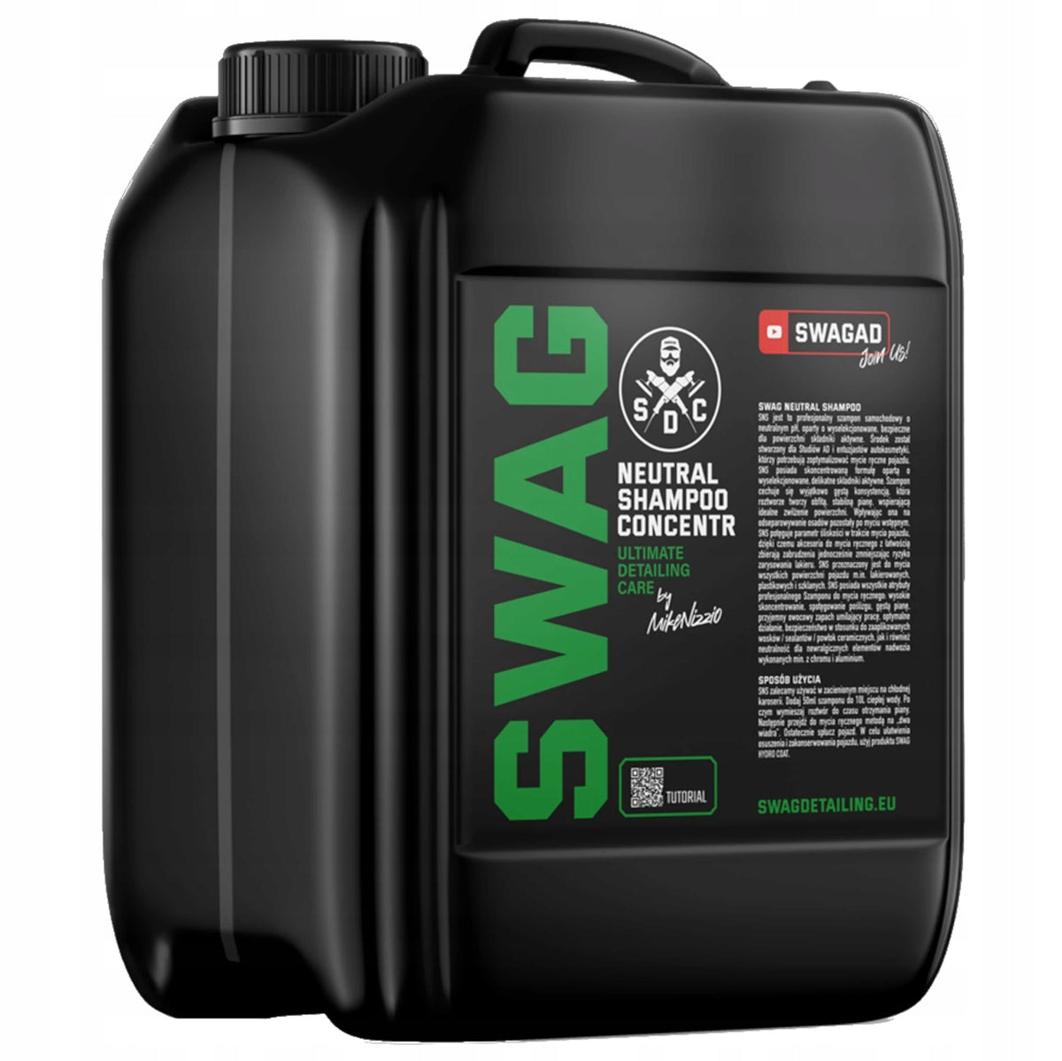 SWAG _ NEUTRAL SHAMPOO CONCENTR 5L PROFESSIONAL SHAMPOO WITH NEUTRAL PH