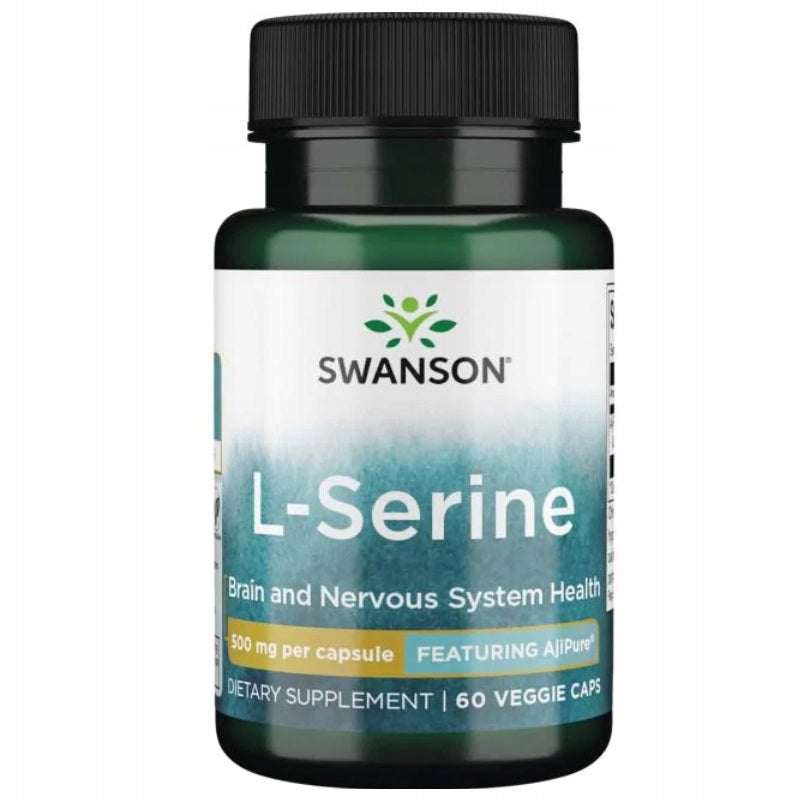 SWANSON AjiPure L-serine 500mg 60 kaps.