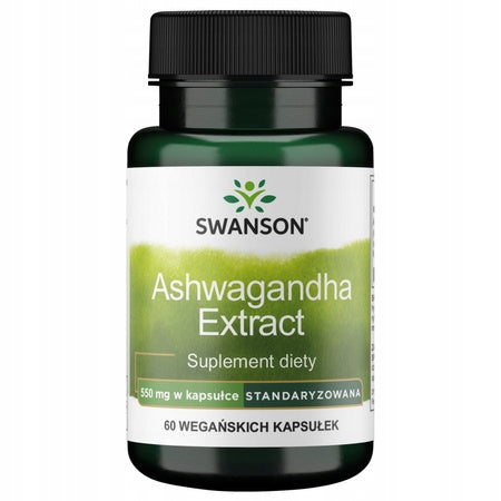 SWANSON Ashwagandha extract standardized 550 mg 60 kaps MOOD Stress