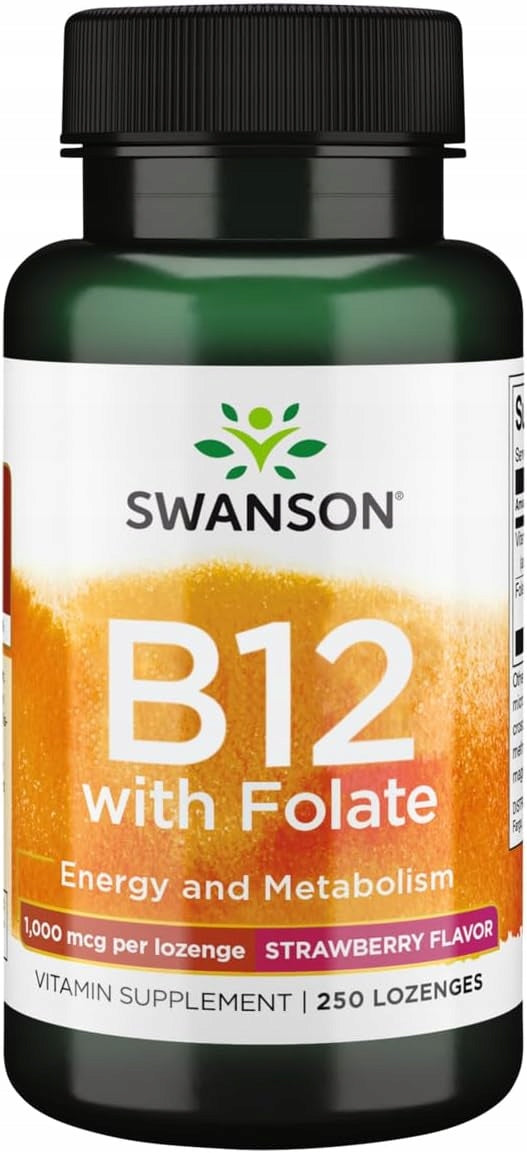 SWANSON B12 with FOLATE 1000mcg 250t for sucking RED BLOOD CELL PRODUCTION