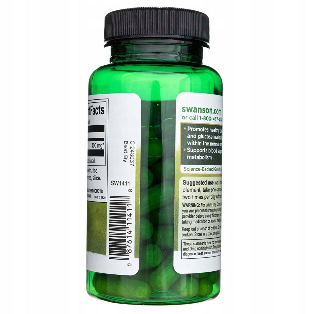 SWANSON BERBERYNA Berberine Weight Loss Sugar Cholesterol Digestion 60k Packaging status original
