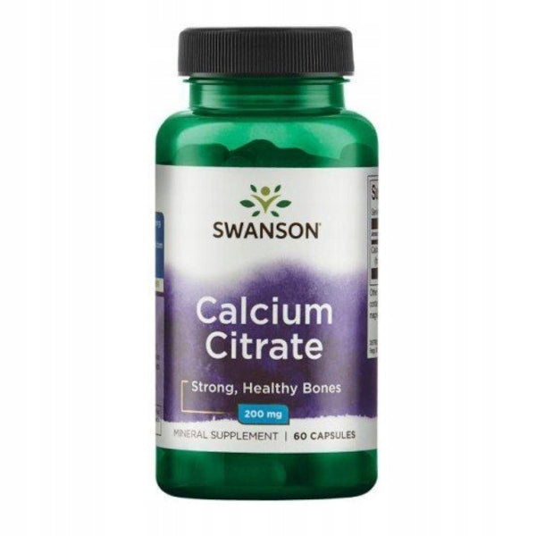 SWANSON CALCIUM CITRATE 200mg 60 kaps CALCIUM BONE SYSTEM EAN (GTIN) 0087614111889