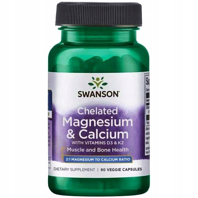 SWANSON CHELAT MAGNESIUM CALCIUM VITAMIN D3 K2 Bone
