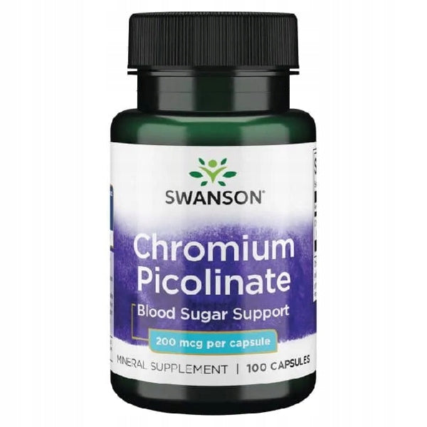 SWANSON CHROMIUM PICOLINATE 200mcg 100caps METABOLISM